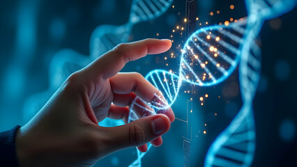 Ancestral Lineage Traces on DNA Helix