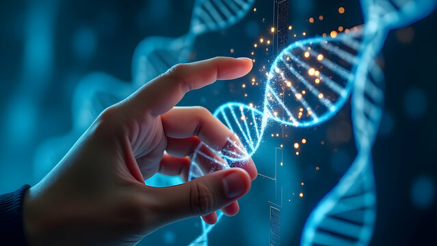 Ancestral Lineage Traces on DNA Helix
