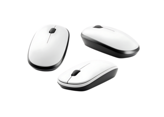 wireless mouse isolated on a white background PNG, ai generated