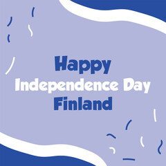 Finland Independence Day Banner Template for Online Celebrations.