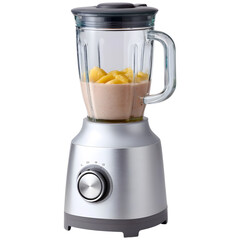 High powered with transparent jar on white background