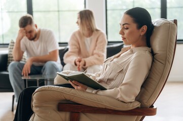 Couple are at psychologist appointment