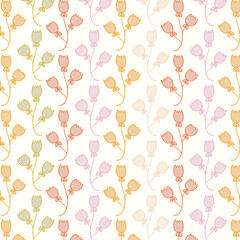 Minimalist Flower Pattern for Printing