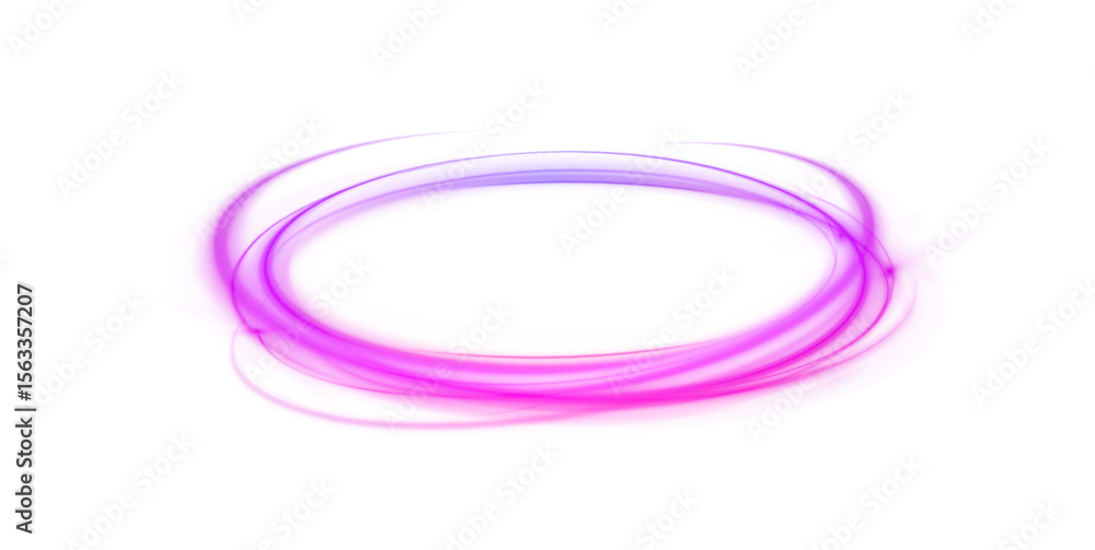 Poster png spiral swirl glowing neon ring light magic effect modern transparent fantasy energy line futuris
