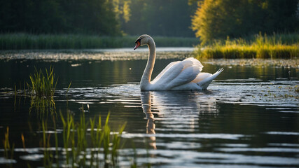 swan on the lake