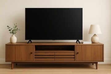 Modern minimalist living room decor.