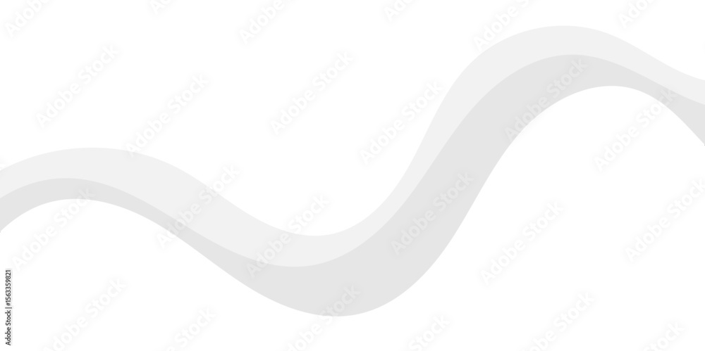 Poster minimal abstract background with soft grey wave layers on white, creating a clean, flowing design id