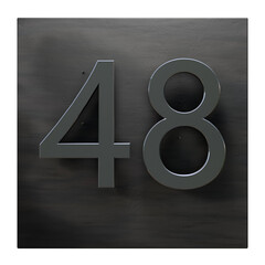 House number plate