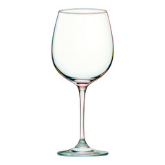 Elegant Isolated Transparent Wine Glass on Background