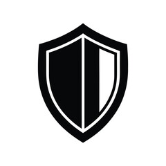 Classic Black Shield Icon Protection, Security, and Safety Symbol. set of shield icons, shield black and white icon set, safety shield icon set, armor sign icon, shield label classic button icon, prot