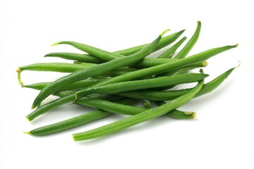Fototapeta premium Pile of fresh green beans