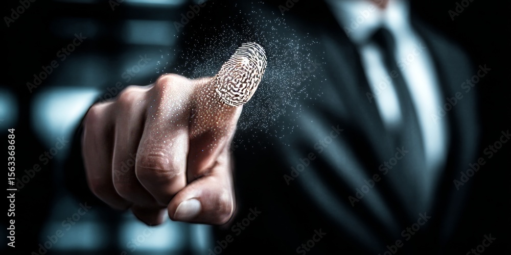 Poster advanced biometric identity verification system for enhanced security in modern business networks