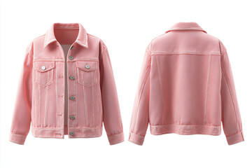 This pink jacket is a must-have for any wardrobe. Its classic style is perfect for everyday wear and is sure to turn heads.