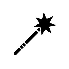 Magic Wand Icon Vector Flat and Clean Look