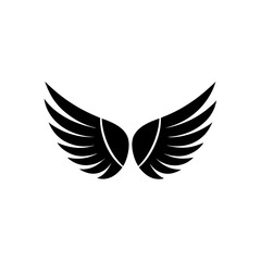 Obraz premium Angel Wings Icon Vector Flat and Clean Look