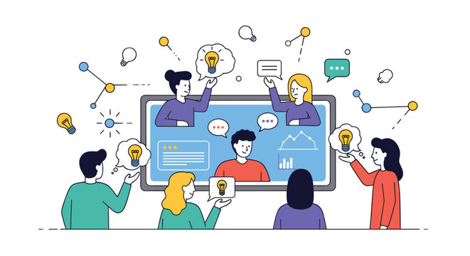 Online Collaboration And Teamwork For Business Growth And Idea Generation In A Digital World