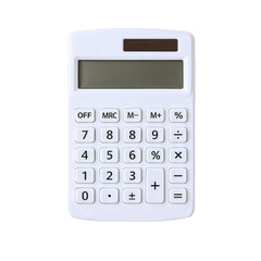 calculator isolated on white