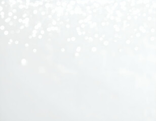 Fototapeta premium Elegant white bokeh lights softly shimmer on a pristine light background, creating a serene and festive ambiance.