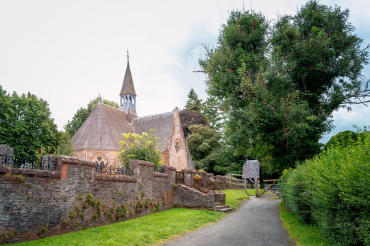 small chapel and cemetery in Luss, Scotland