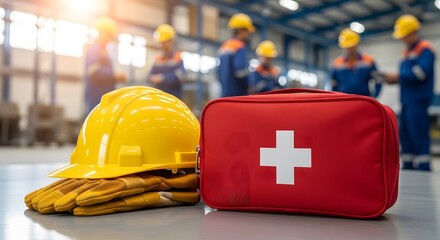 Industrial Safety Ensuring Workplace Well-being Through First Aid and Protective Gear