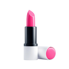 Obraz premium Vibrant pink lipstick with sleek packaging design