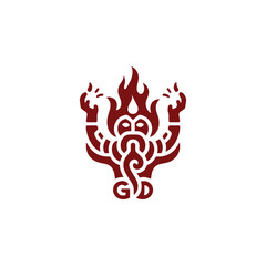 Fire god logo