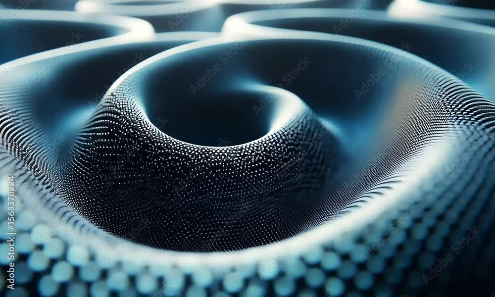Aufkleber abstract swirling pattern of interconnected dots
