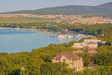 Top view of Gelendzhik Bay