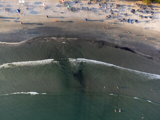 amazing tropical beach seen from above