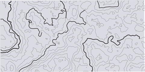 Obraz premium Retro topographic map. Geographic contour map. Abstract outline grid, vector illustration.