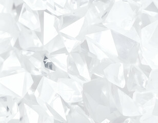 Sparkling white facets create a brilliant abstract background of pure light and luxury