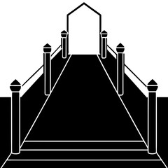 stairs with red carpet