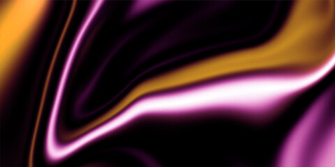 Obraz premium Vibrant Purple and Gold Abstract Wave