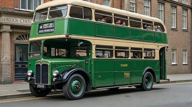 old bus on the street