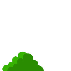 Green Bush Vector Illustration