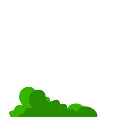 Green Bush Vector Illustration
