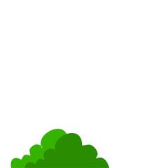 Green Bush Vector Illustration