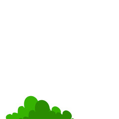 Green Bush Vector Illustration