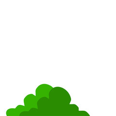 Green Bush Vector Illustration