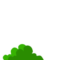 Green Bush Vector Illustration