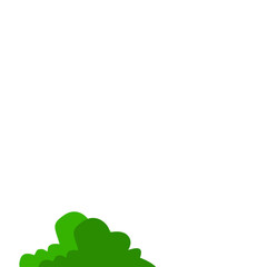 Green Bush Vector Illustration