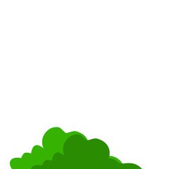 Green Bush Vector Illustration