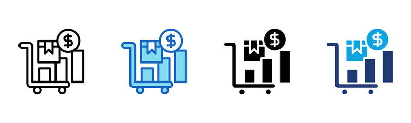 Purchase Order icon Multi Style Vector Illustration