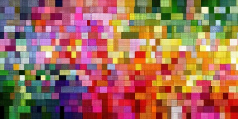 Colorful abstract pattern showcasing vibrant squares in a dynamic arrangement, perfect for modern decor or artistic projects