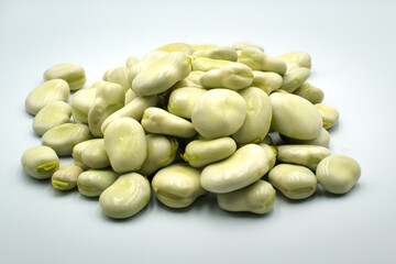 Green broad bean seeds, a high-value vegetarian food
