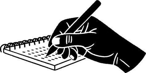 Hand writing on wall calendar for task organization and planning