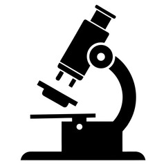 Microscope Silhouette Icon