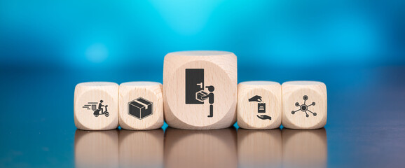 Concept of home delivery