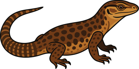 Ackie Monitor Animal vector, Adobe Illustrator Artwork