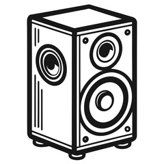 speaker isolated on white